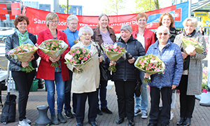 Jubilarissen Alblasserdam in het zonnetje.