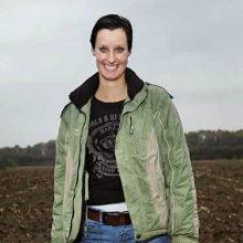 Mevrouw in de natuur