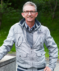Pieter staat buiten