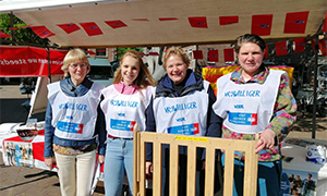 Vrijwilligers uit Wageningen.