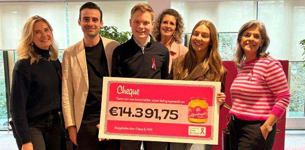 Pink Ribbon cheque-overhandiging  HAK 2025