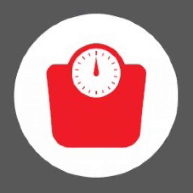 Illustratie/pictogram van weegschaal