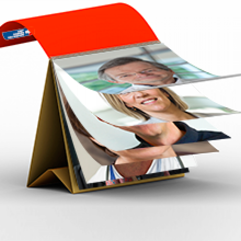 Kalender met onderzoekers