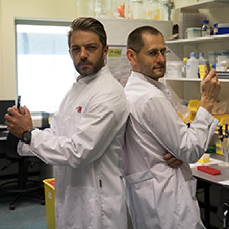Tommie Christiaan en dr. Heger