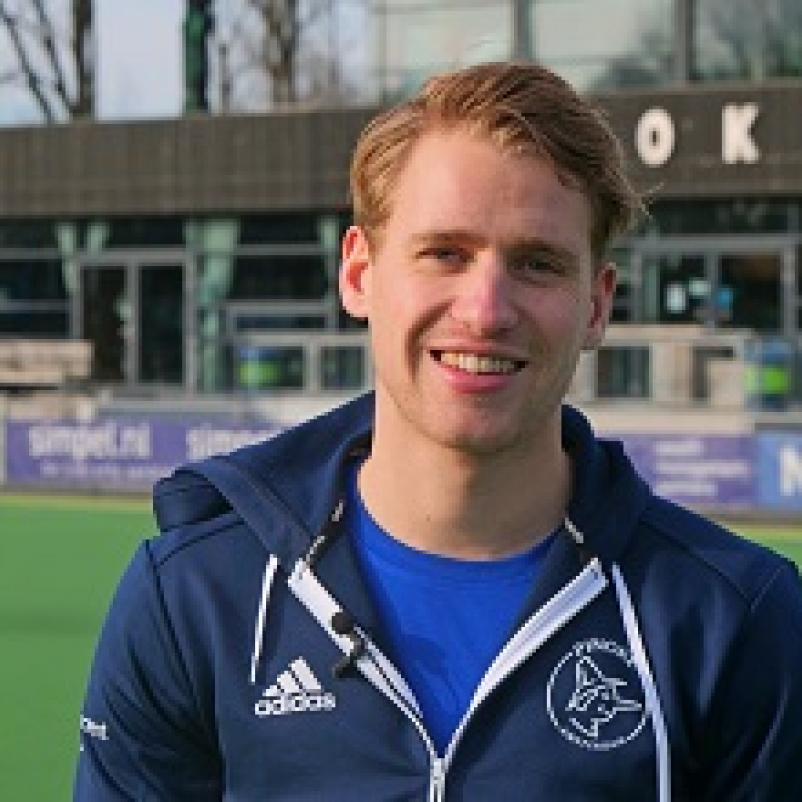 Dennis Warmerdam op het sportveld