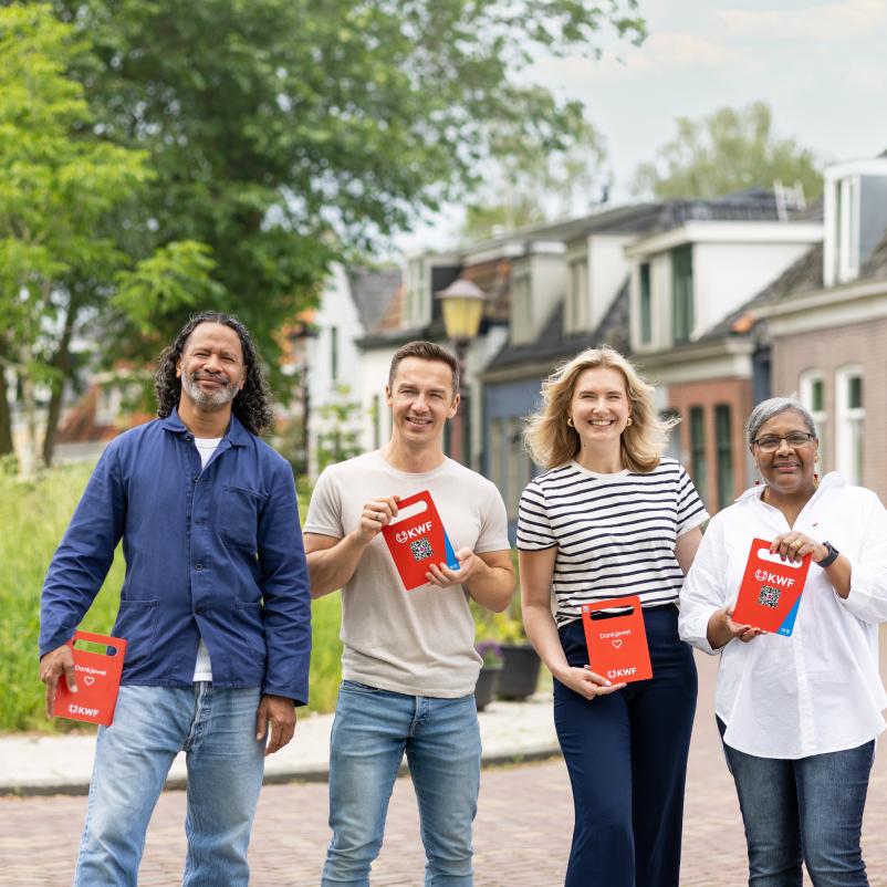 kwf collecte 2024 met bord